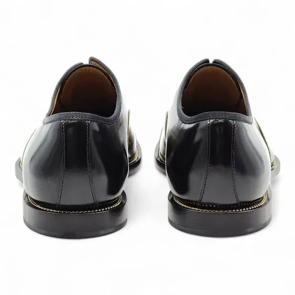 Christian Louboutin Alpha Male Patent Leather Oxford Shoes Black EU 40.5 US 7.5